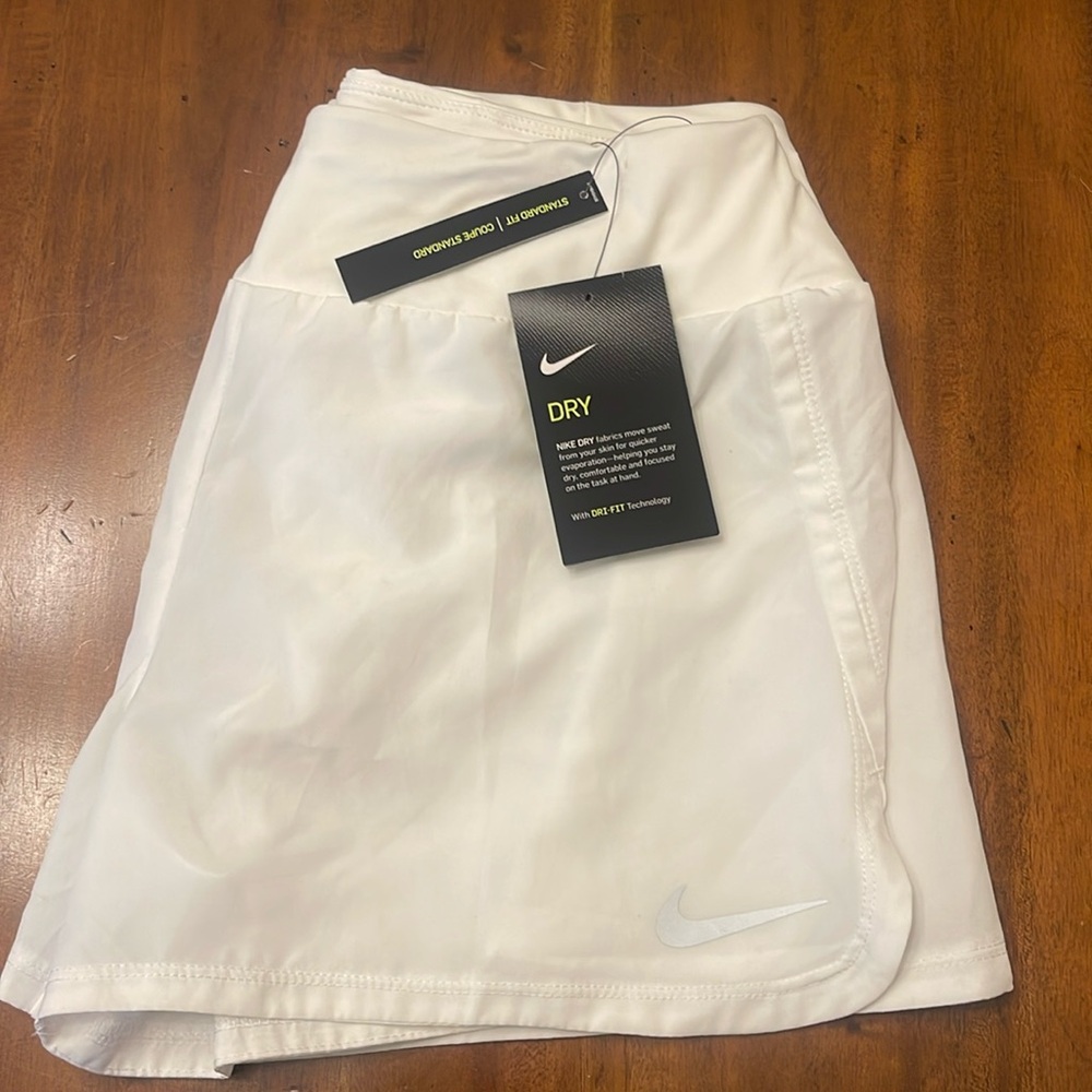 White Womens Nike Dry Running shorts